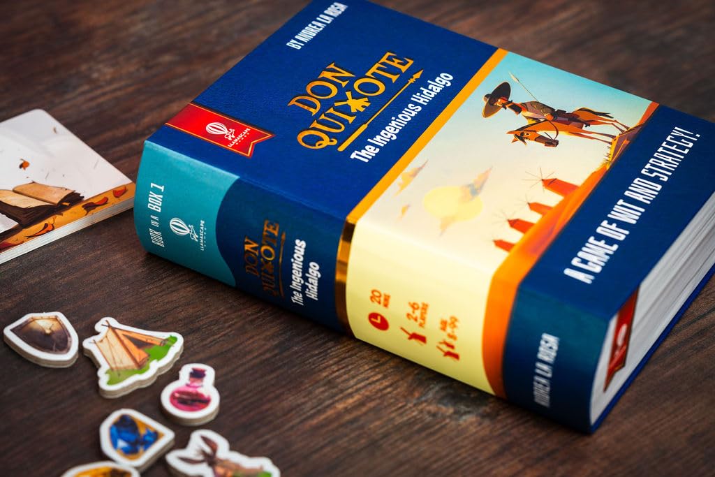 Don Quixote: The Ingenious Hidalgo | Fun and Clever Family Board Game for 26 Players | Based on the World's Most Read Novel | Easy to Learn for Age 8+, 20min gameplay, with Bonus Online Content