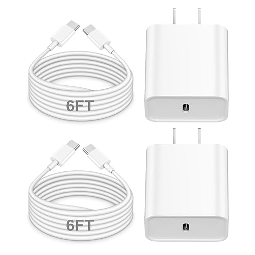 Miniatura 13 de Cargador rápido para iPhone, cargador de iPhone de carga rápida, paquete de 2 unidades PD de 6 pies tipo C tipo C, cable rápido USB C a Lightning,
