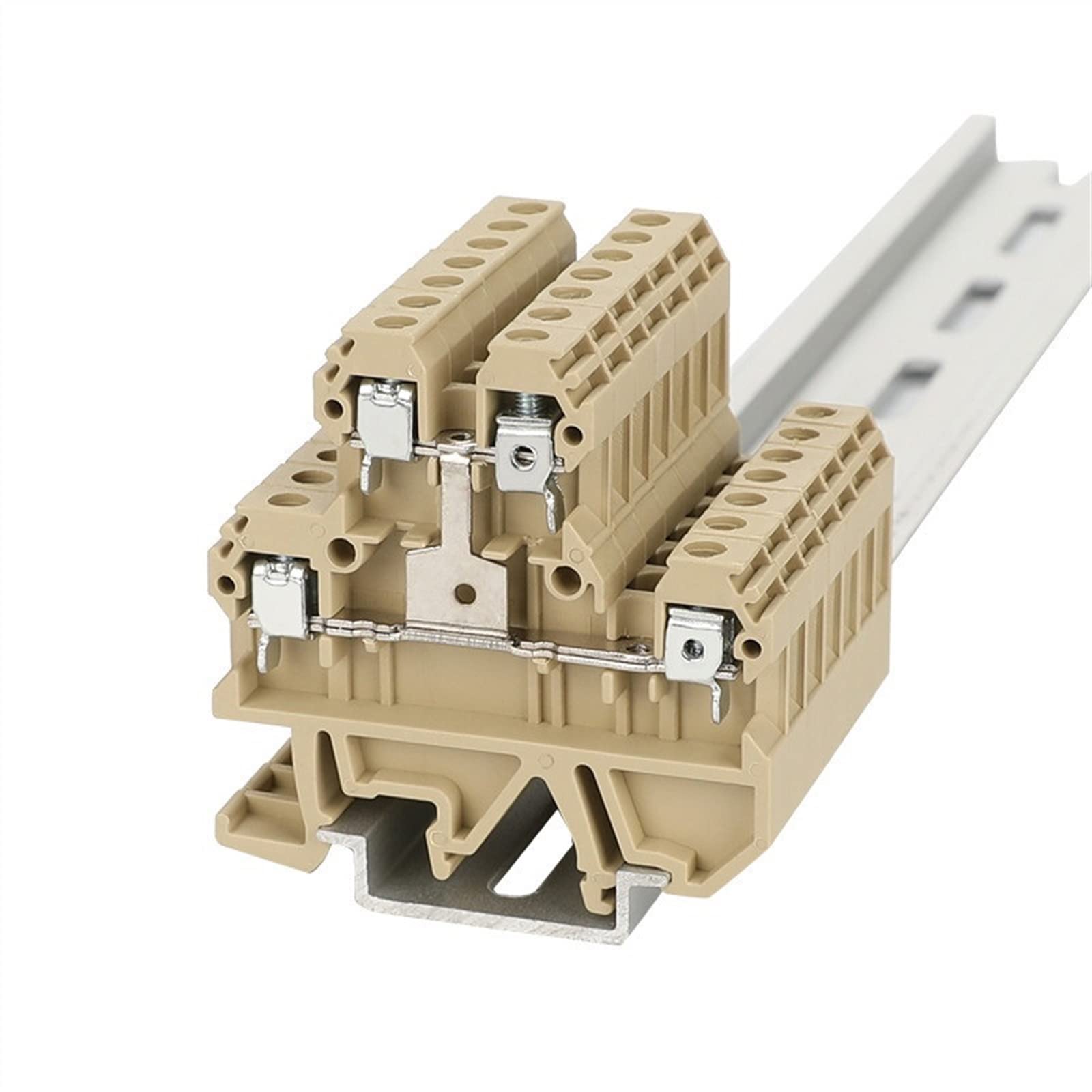 DK4QV/35 Bornier à vis 4 conducteurs double niveau pour conducteur 4 mm² saako