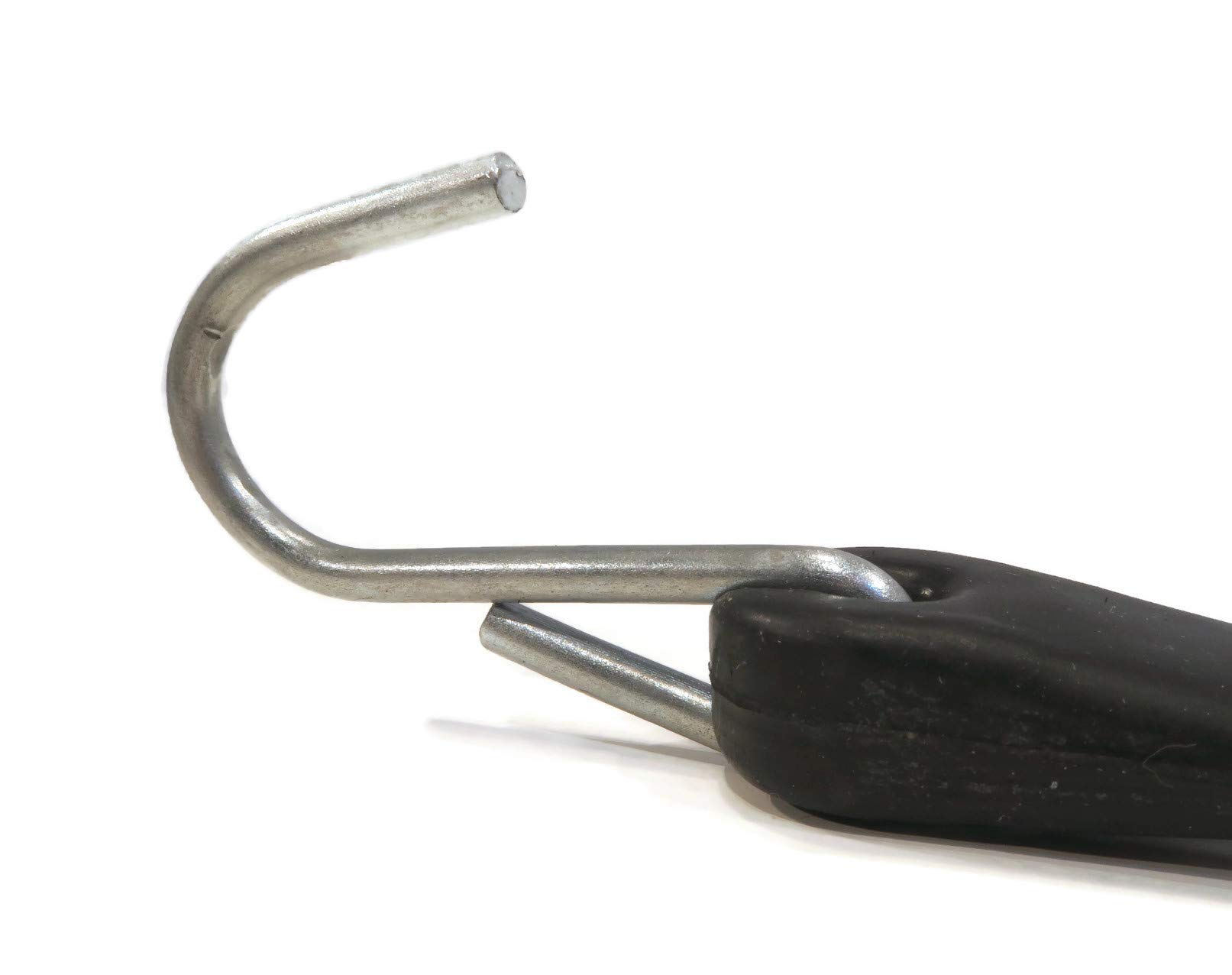 The ROP Shop Paquete de 10 correas de lona de goma negra de 21 pulgadas para corbata resistente al ozono UV