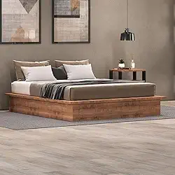 Cama Casal ou Queen Minimalista 160x200cm Industrial 8285 Foscarini Solanum