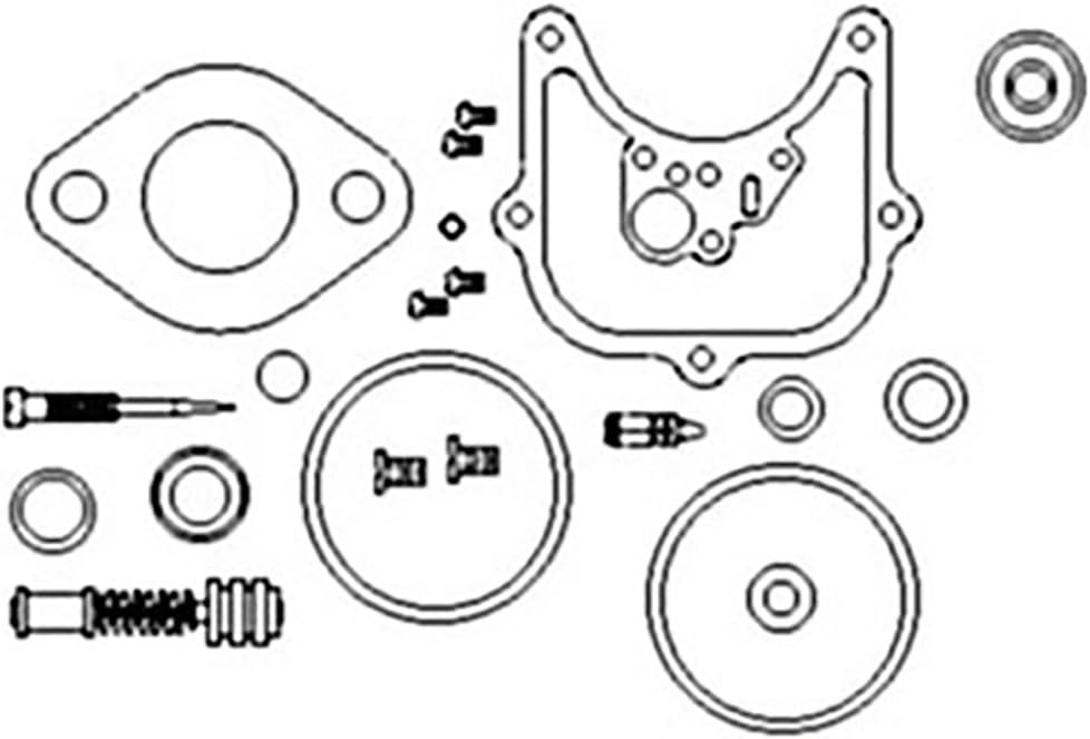 Carburetor Kit Complete (Holley) (1965-1975) Fits Ford Tractor 2000 3000 4000 4600