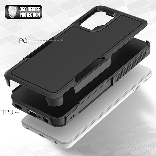 Miniatura 4 de Owilon Funda para Samsung Galaxy A32 5G, resistente a prueba de golpes, protección de cuerpo completo, antideslizante, con agarre delgado, protector