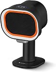 Hotte portative - 4-Speed Ventilateur d'échappement réglable avec hauteur télescoping & 40° Tilt Faible bruit 52dB, Filtre en aluminium à grande capacité + Coupe à huile & 10 Filtres en coton carbone pour BBQ/Hot Pot/RV