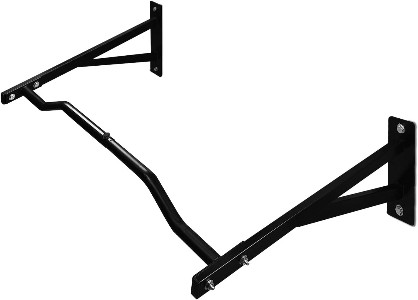 Yes4All Heavy Duty Wall Mounted Pull Up Bar for Crossfit Training – Chin Up Bar/Pull Up Bar Wall Mount – Support up to 500 lbs (Black): Sports & Outdoors