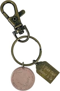 Year 2015 British Penny Bronze Keyring, 8th Anniversary Gift, Bronze Anniversary, 8 Year Anniversary Couples Keychain