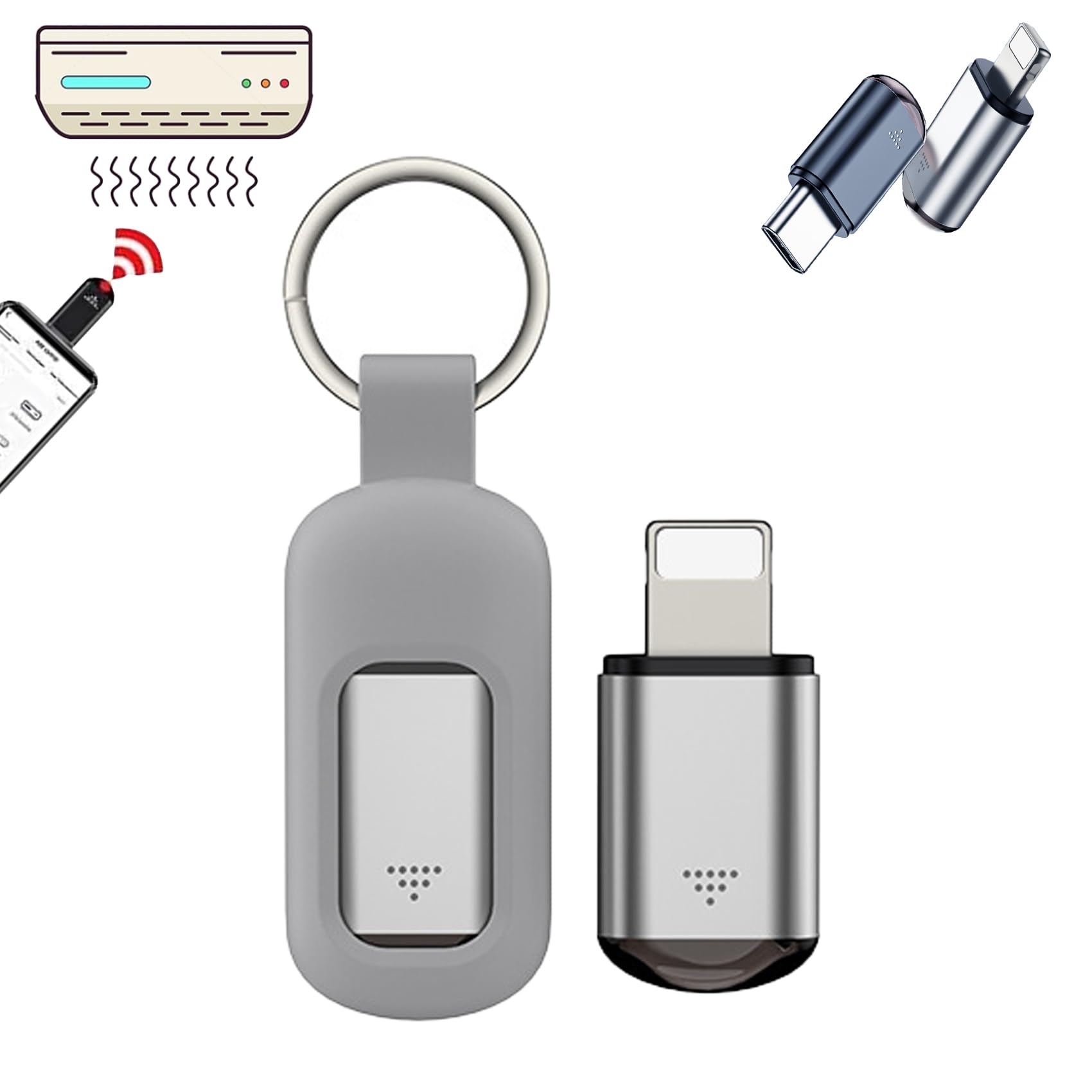 Cyberplex, Cyberplex Hacking Device, Cyberplex Hacking Device iPhone, Newly Upgraded Cyber Plex Hacking Device for Android and iPhone (Lighting for iPhone-Silver)