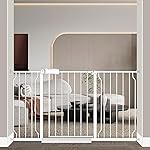 Fairy Baby Extra Wide Baby Gates 53-57.5 inch, Auto Close Child Safety Gates for Stairs Banister Doorways Hallway,Indoor Safety Child Gates for Kids or Pets