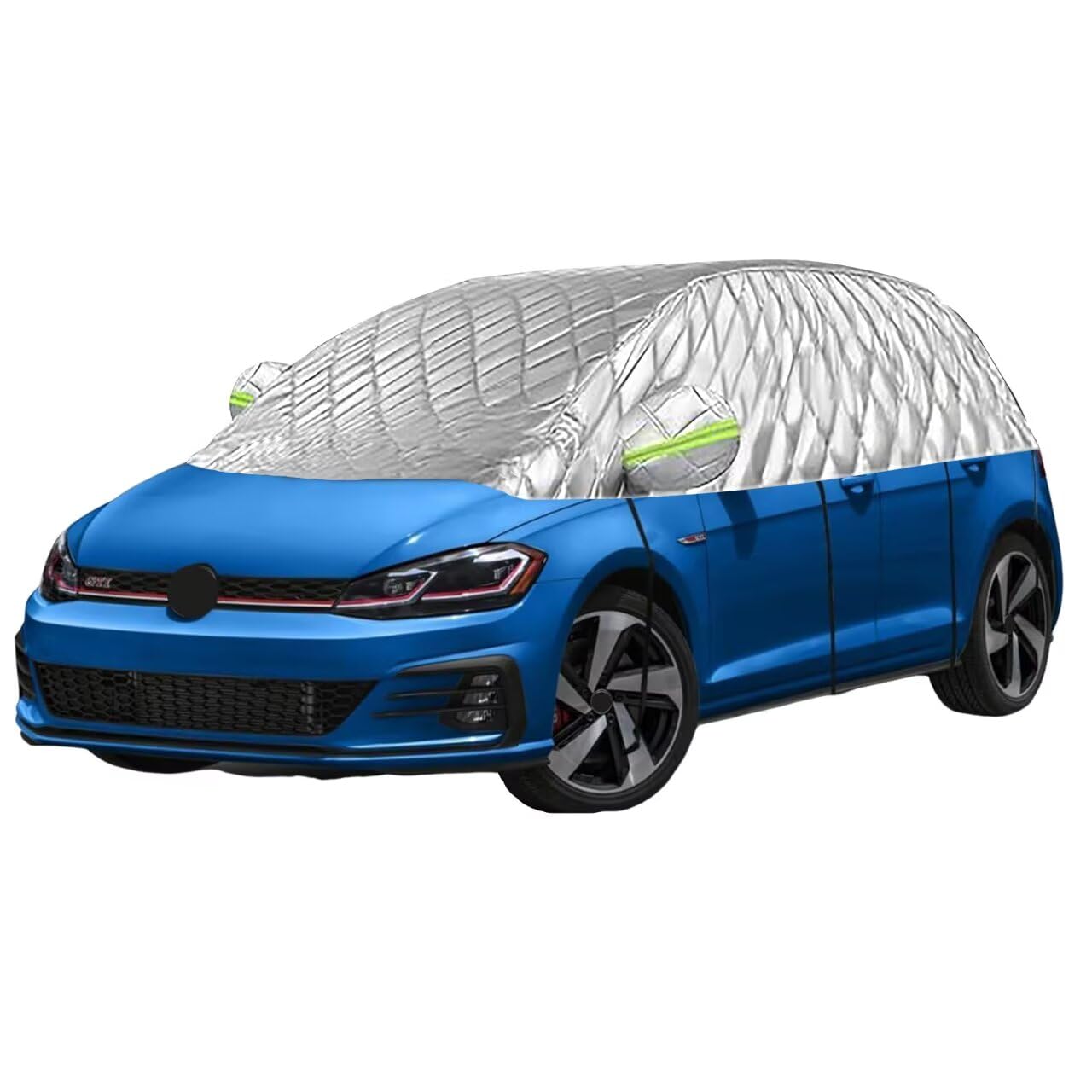 halbgarage hagelschutzplane Auto kompatibel mit Ford Kuga 2 2012-2019 ，Schnee, Staub, EIS, Frost,Hagel undEs bietet Schutz vor Sonne