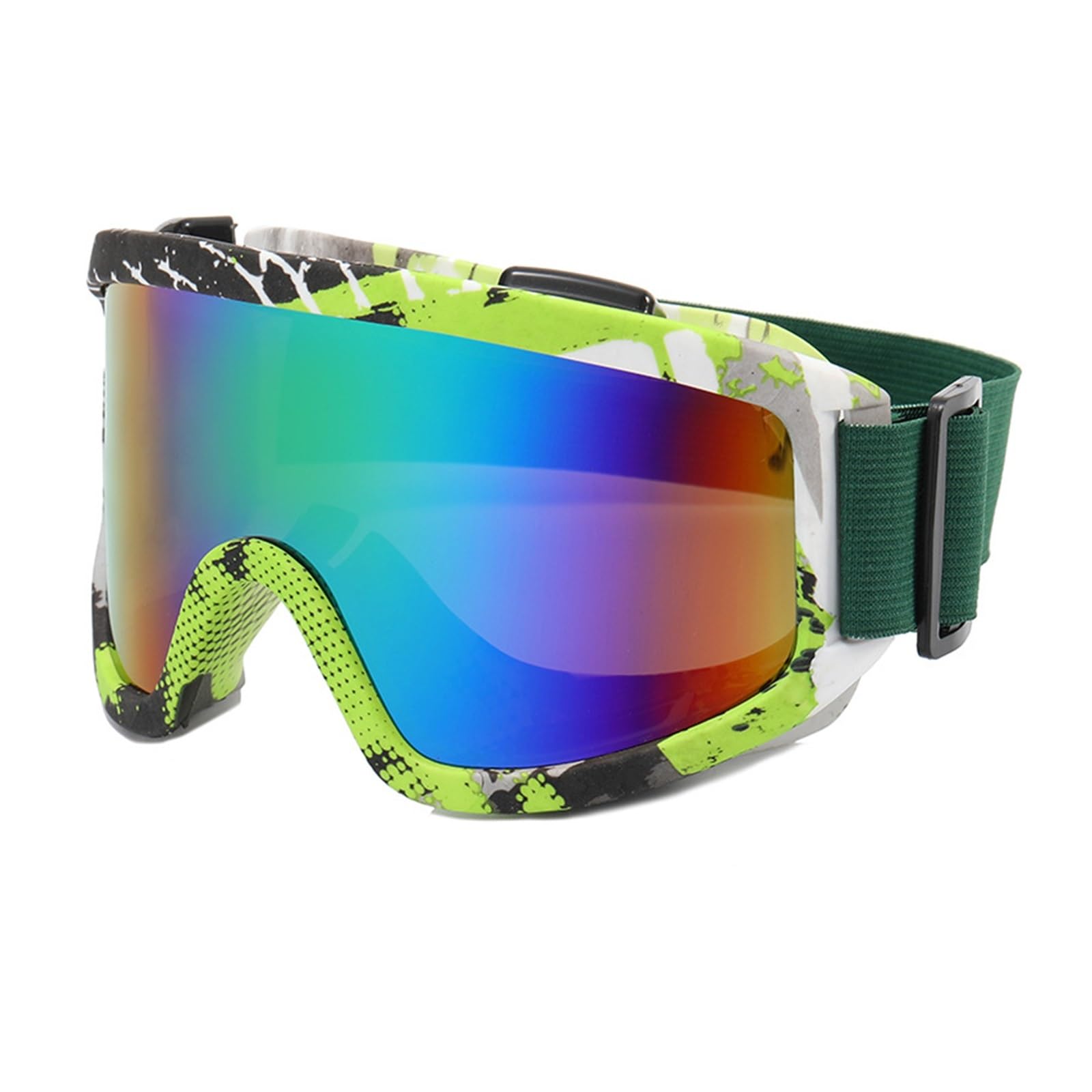 Okulary narciarskie - Gogle przeciwmgielne Gogle motocyklowe Zimowe okulary narciarskie Snowboardowe Outdoor Sport Wiatroszczelna maska narciarska Gogle terenowe Gogle kaskowe Outdoor (Kolor: ZZ