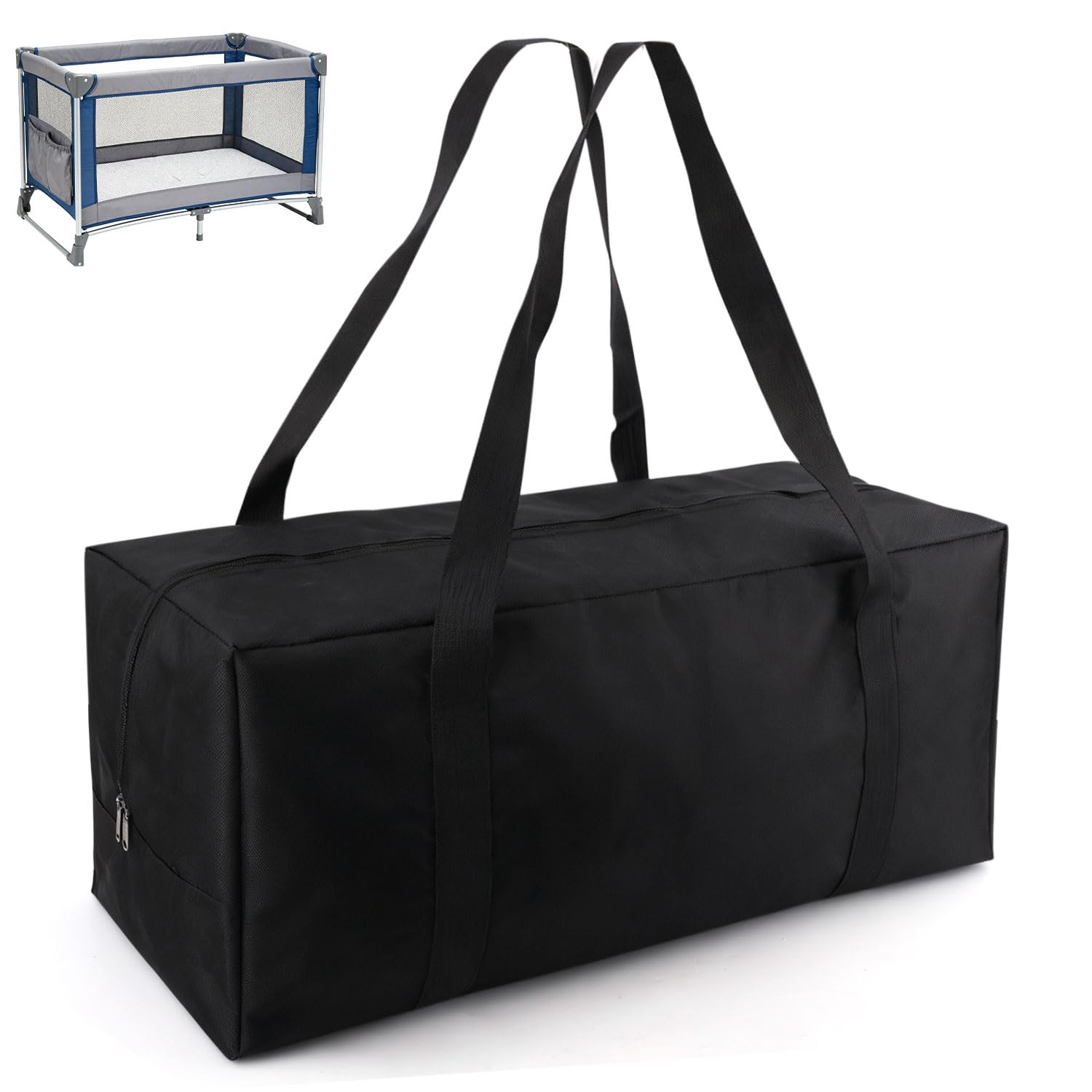 Goktvai Carry Bag for Graco Pack n Play Oxford Cloth Foldable Duffle Bag with Zipper and Handle for Travel and Storage Accessories