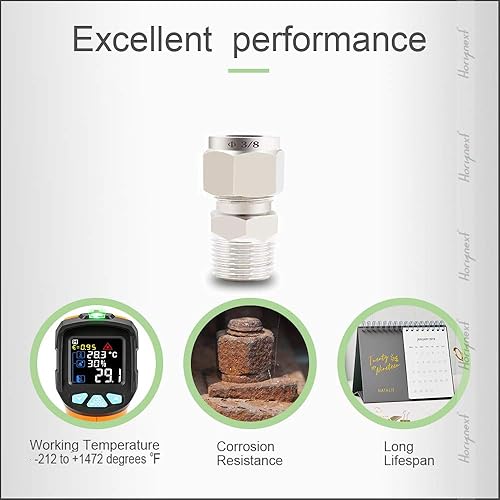 Miniatura 4 de Acoplador de tubo de acero inoxidable 38 "Tubo OD x 38 NPT Macho en tubo ss