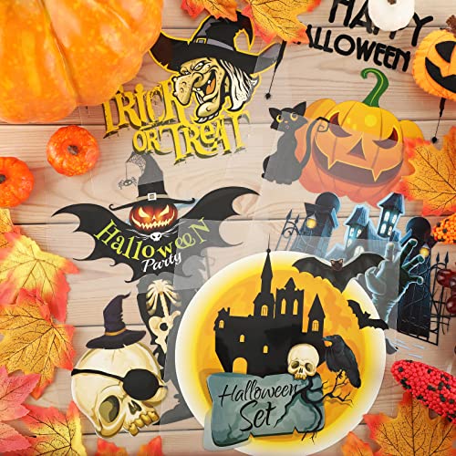 6 Pieces Halloween Iron On Transfers Patches Iron On Decals Transfer Patches Diy Heat Transfer Stickers Girl Iron On Patches For Halloween Diy T Shirt Jackets Backpacks Jeans (Skull Style) #TOP3