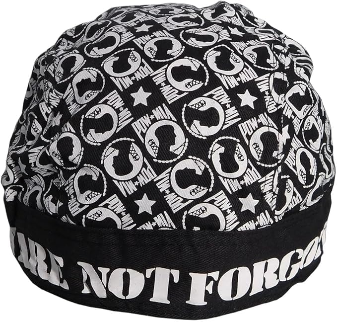 Flakita's Novelties POW MIA You are Not Forgotten All Over Do Rag Doo Rag Skull Cap Head Wrap Yellow