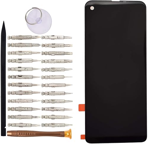 Negro P50 Pantalla LCD Touch Digitizer Pantalla con Adhesivo Reemplazo Para Motorola One Vision XT1970-1