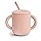 mushie 100% Silicone Training Cup & Straw for Toddlers | 6 Months+ (Blush)