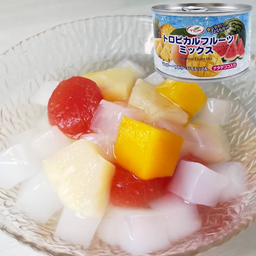 Amazon.co.jp: トロピカルフルーツミックス 缶詰 ナタデココ入り