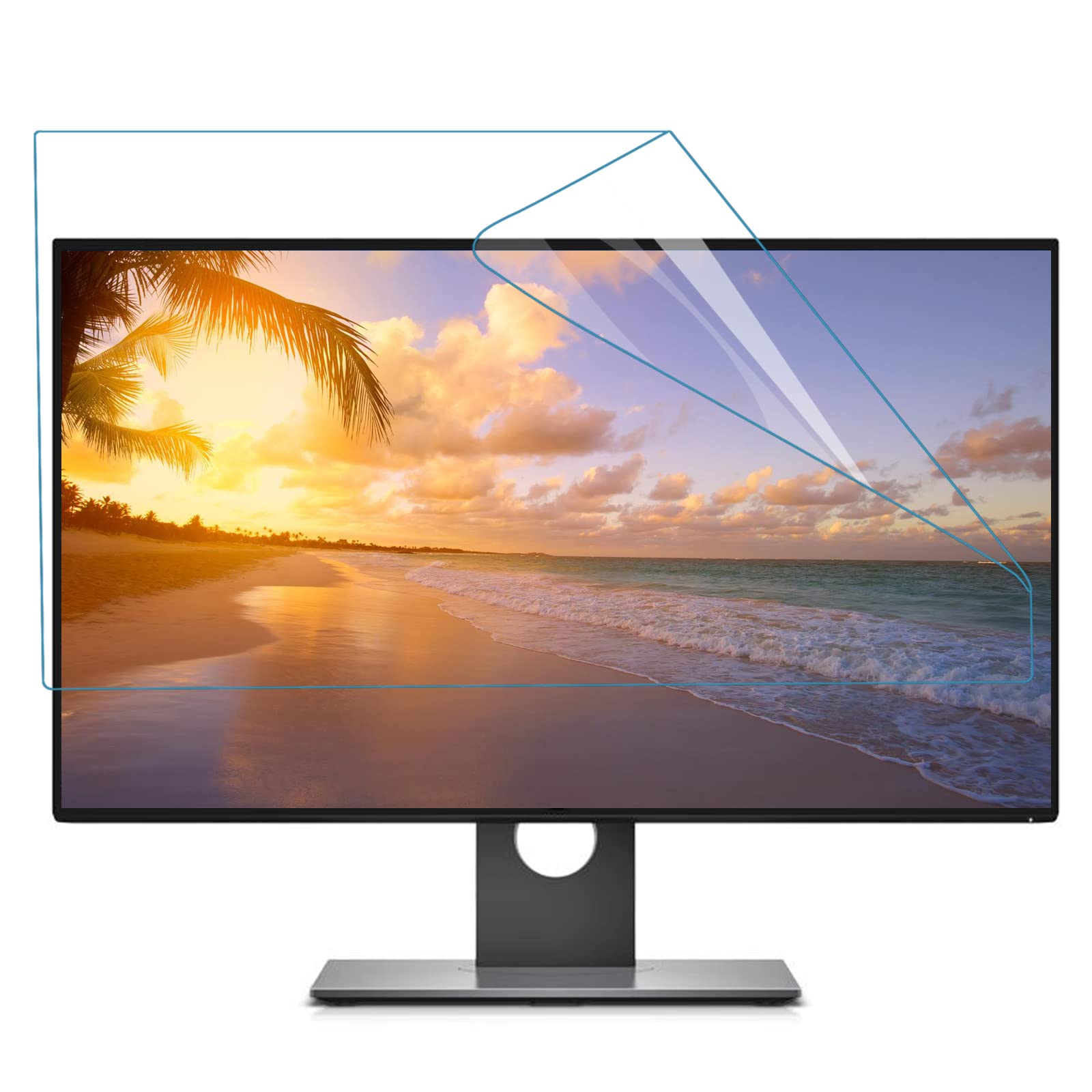 Protecteur D'écran D'ordinateur Anti-lumière Bleue, pour 24-25 Pouces, Film Antireflet Givré, Convient Aux Écrans LCD, LED, 4k OLED, QLED,Matte-27inch(597x337)