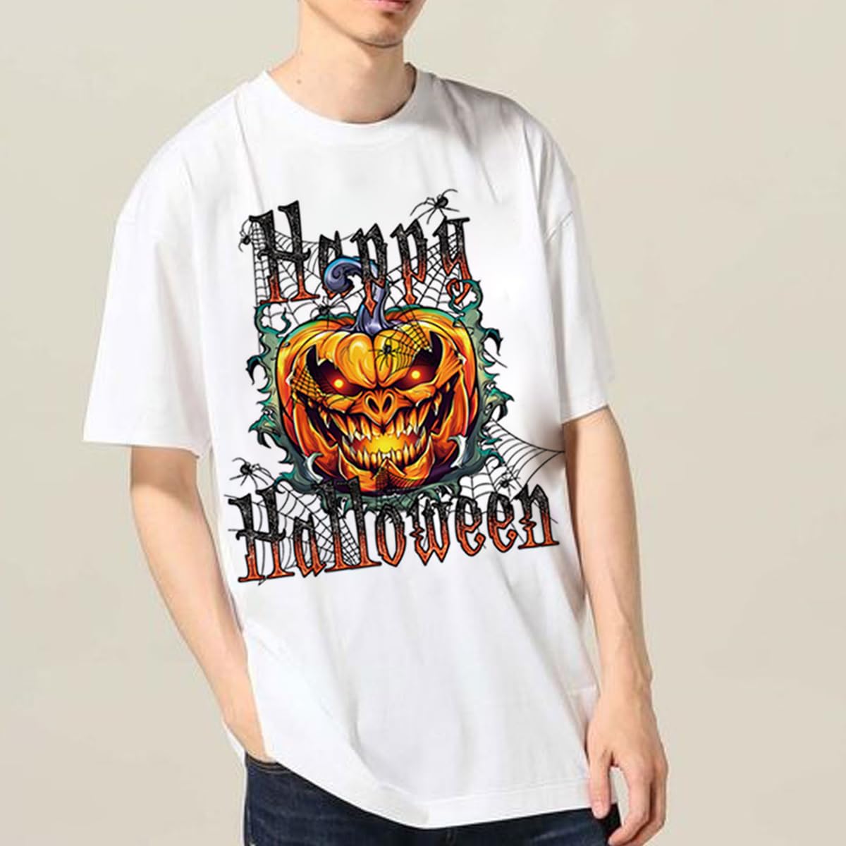 8 hojas de parches termoadhesivos para planchar de Halloween, calavera, calabaza, murciélago, araña, lindo fantasma, calcomanías de transferencia de calor para ropa, camisetas, manualidades,
