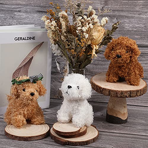 9 Pieces Mini Dog Stuffed Animals Bulk Plush Puppy Party Favors Small Stuffed Soft Baby Puppies Birthday Gift For Kids Girls Boys Backpack Pendant Keychain (Curly Puppy) #TOP3