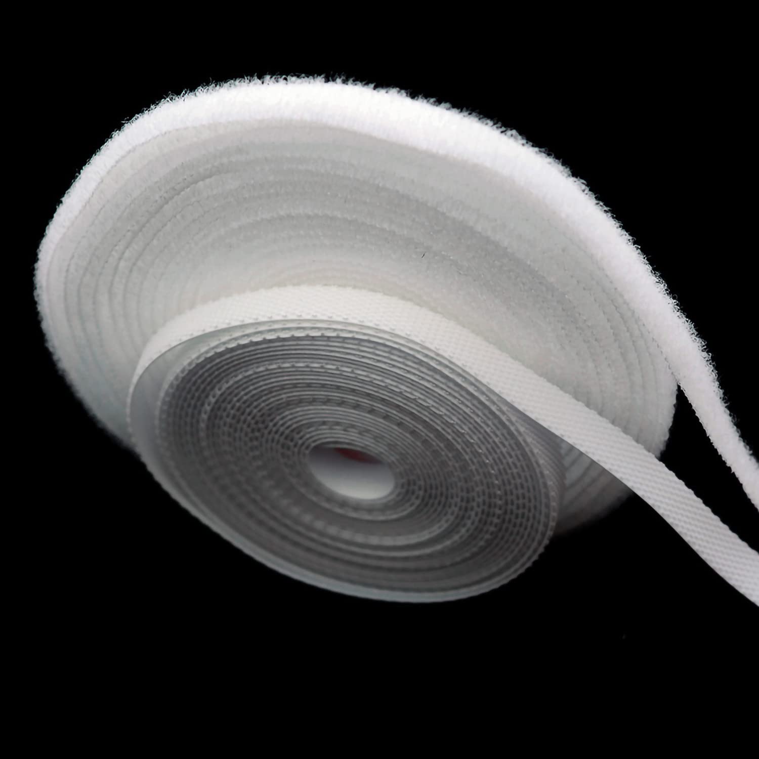 Youmeizer 3 Yards Extremely Thin and Soft Strong Mini Clothes Hook and Loop Fasteners Sewing Type Back Without Adhesive Mini Clothing Accessories DIY