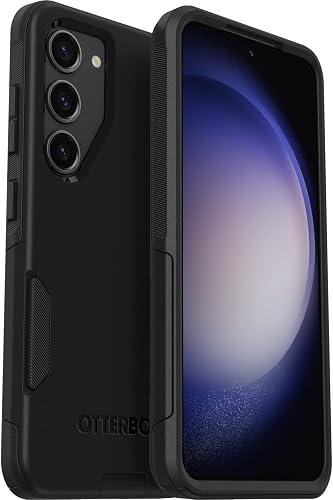 OtterBox Galaxy S23 Commuter Series Case - BLACK, slim & tough, pocket-friendly, with port protection