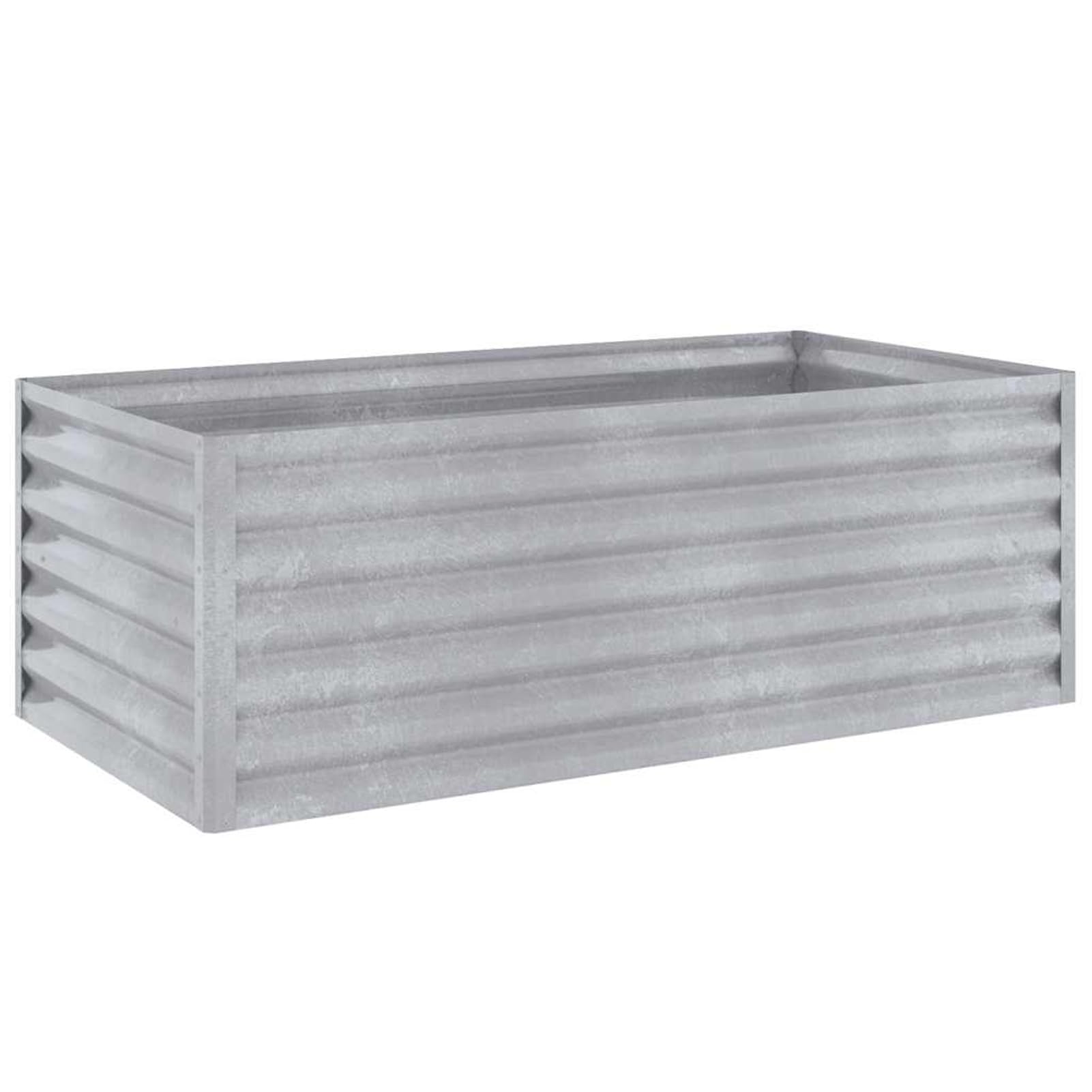 Podwyższona grządka ogrodowa, 100 x 50 x 36 cm, stal kortenowska, odporna na warunki atmosferyczne, wytrzymała i łatwa w pielęgnacji, podwyższona grządka ogrodowa, skrzynka na kwiaty, na taras