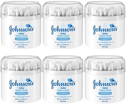Johnson's Baby Cotton fioc, confezione da 6
