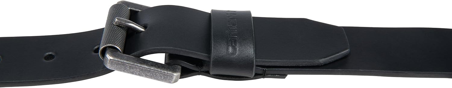 Carhartt Men's Casual Top Grain Bridle Leather Belts, W/Antique Nickel and Knurled Roller Buckle - Image 5