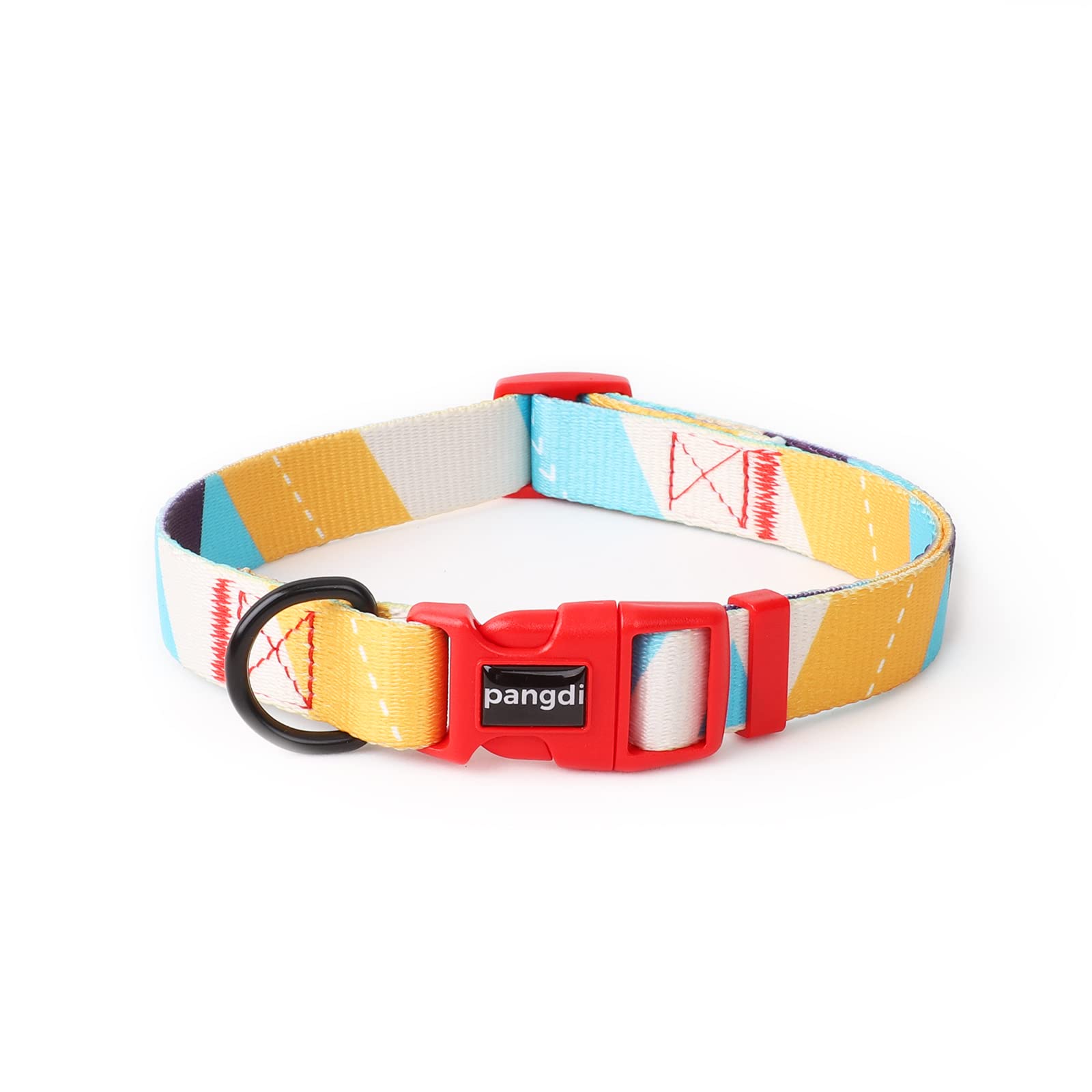 pangdiDog Collar,Durable and Adjustable,Vibrant Nylon Dog Collars-M