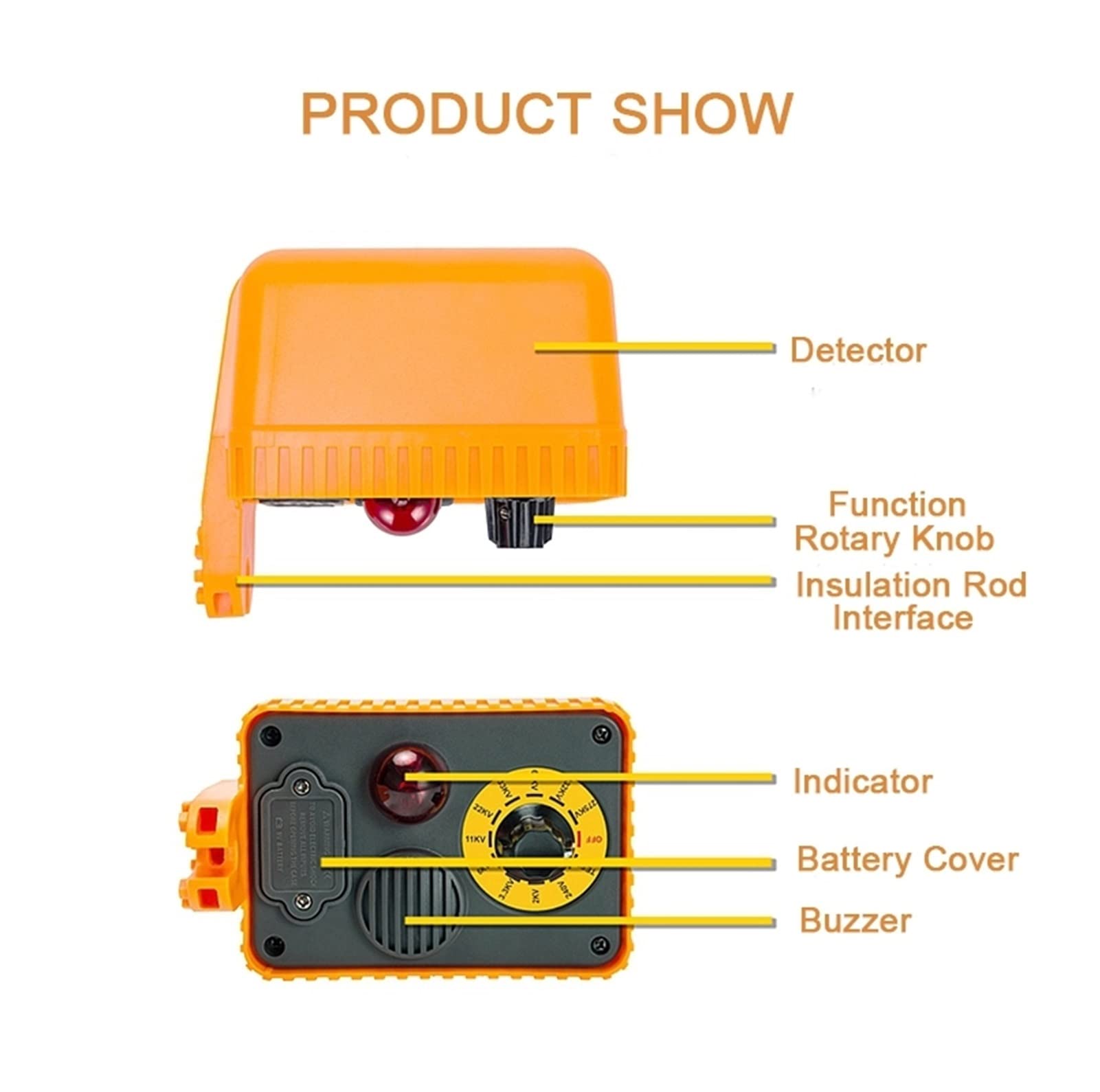 ETCR1820 Électroscope à haute tension sans contact dispositif d'électricité Électricité Inspecteur à haute tension résiduel avec un système d'alarme de fonction de stockage de données