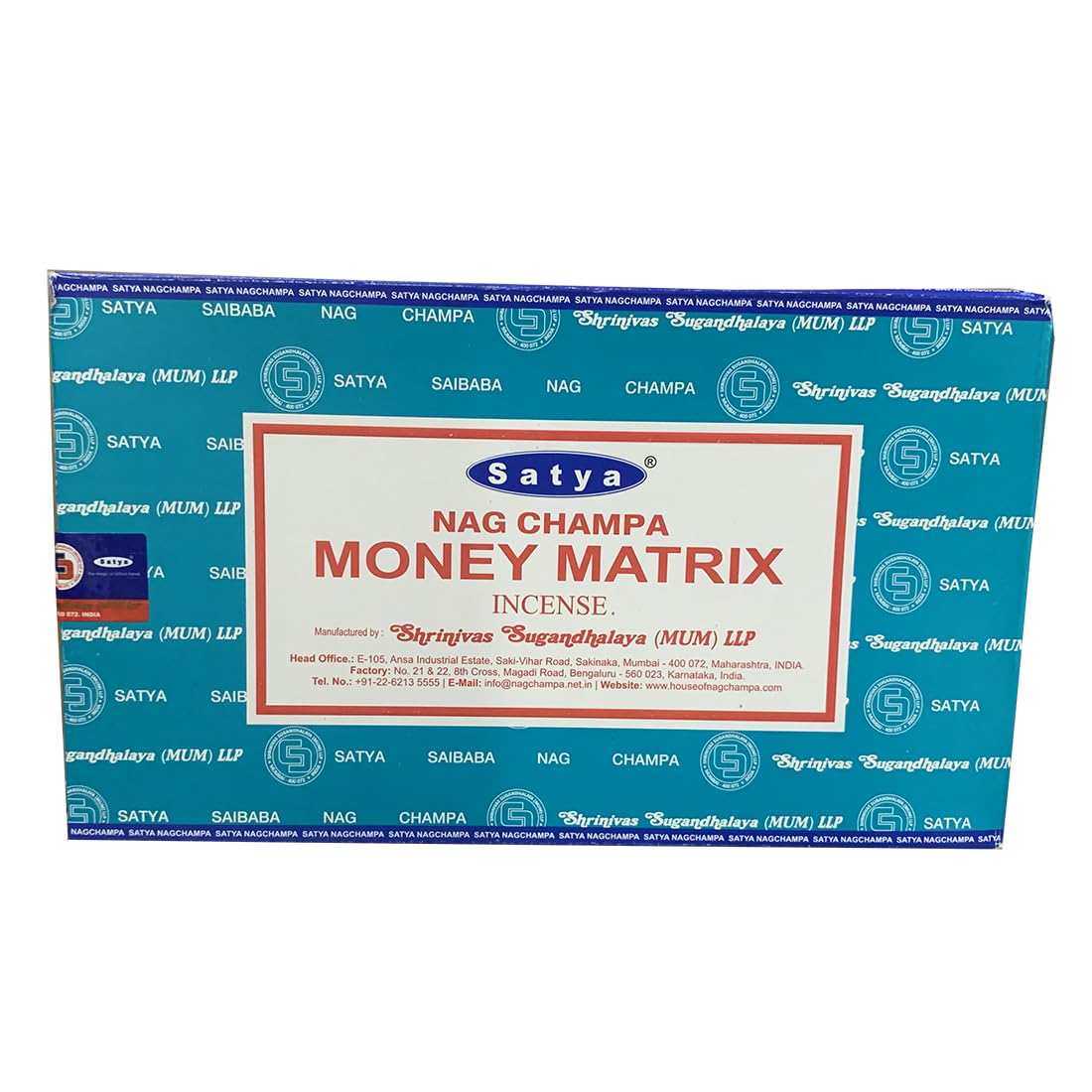 Satya Money Matrix Incense – Prosperity & Success | Mindful Eco Stocking Filler 12x20