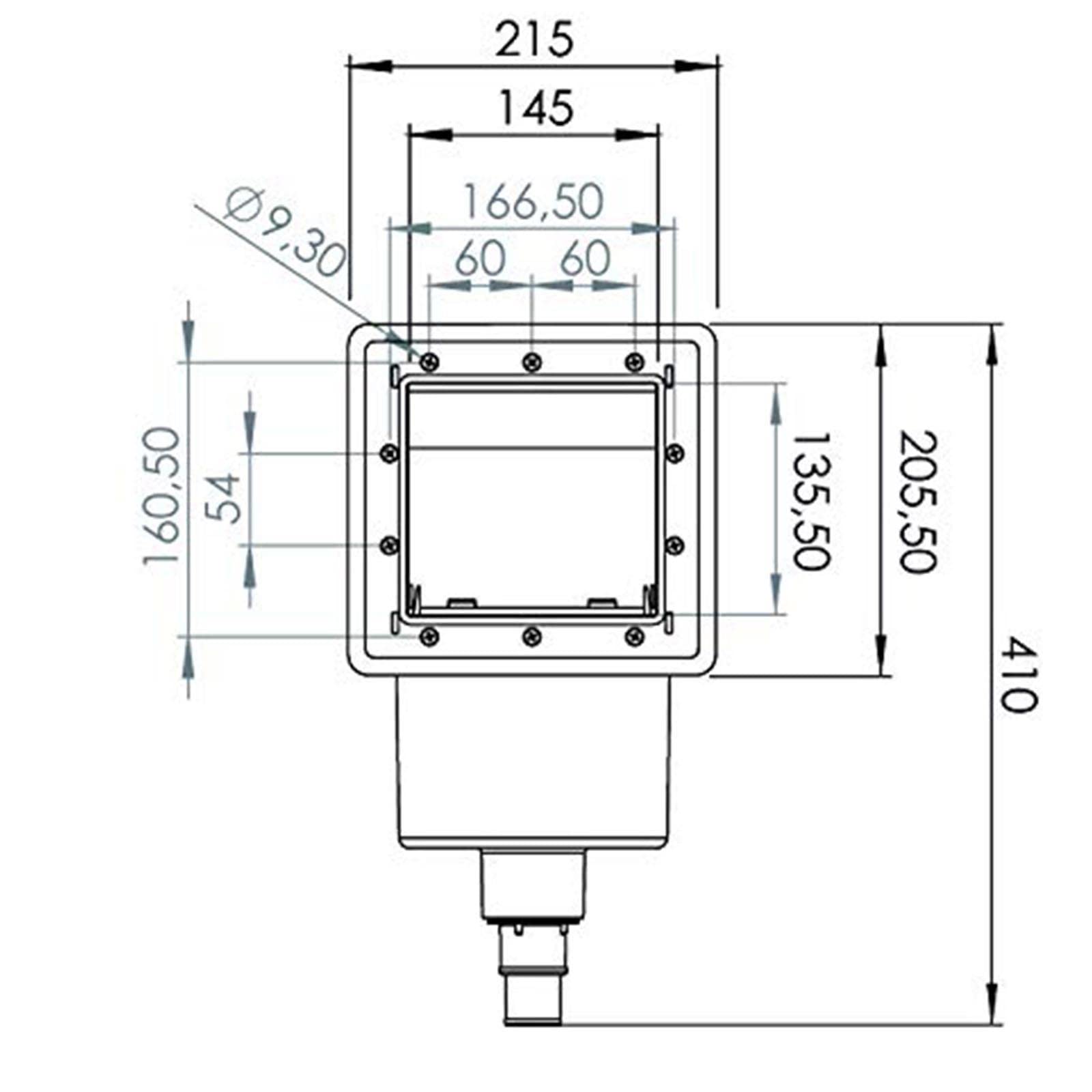 La zappa Skimmer Gre AR 100" para piscina rígida de pared y pared con válvula Retorno