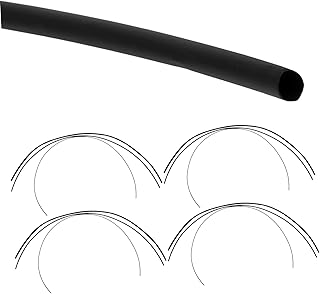 FAVOMOTO Tubo Termo Retrátil De Guitarra Tubo Termo Retrátil De 3Mm Para Vedação De Circuito Eletrônico Tubo Termo Retrátil De Borracha 15 Peças