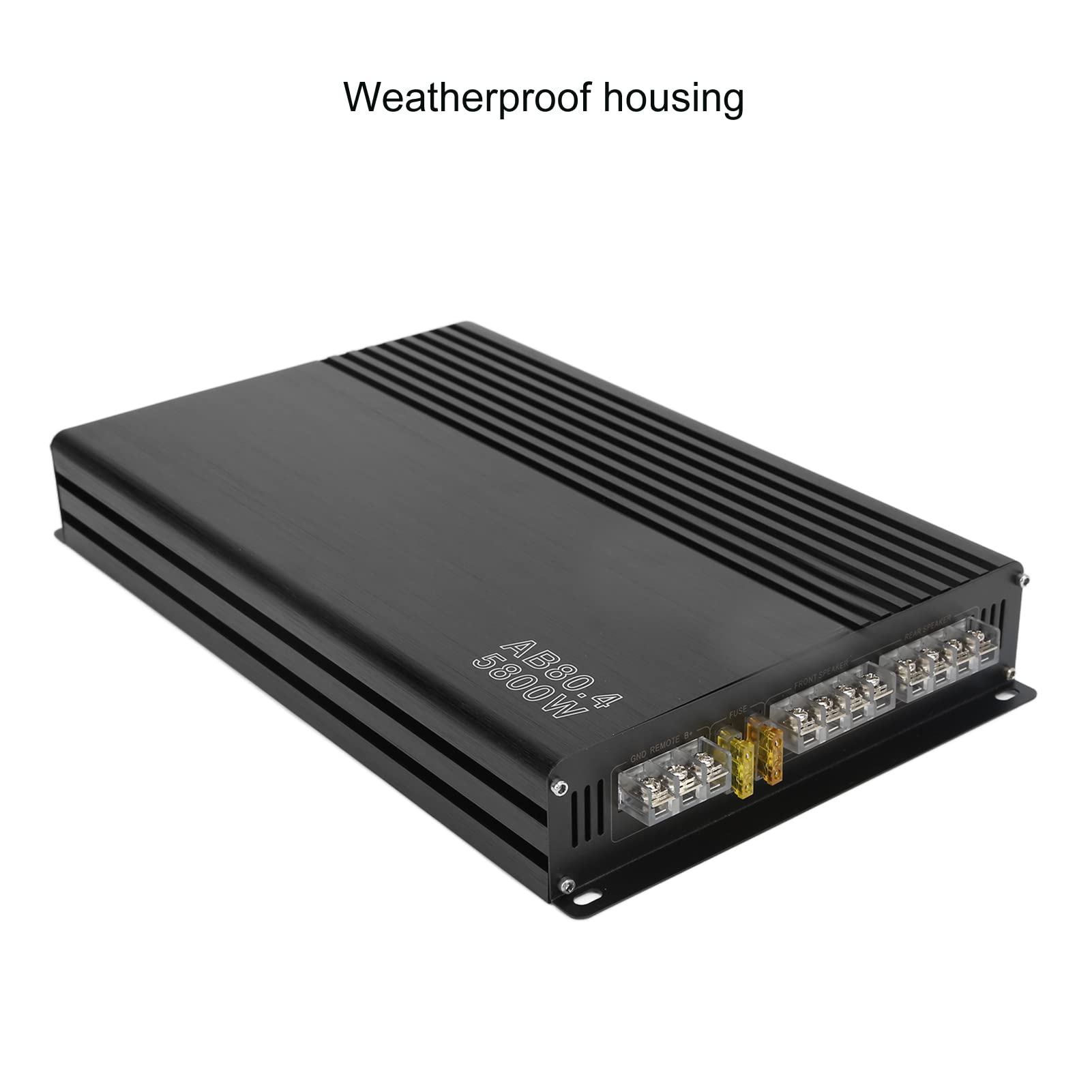 aqxreight Amplificatore Audio per Auto 5800 W 12 V in Metallo Resistente Alle Intemperie Universale per Lettore Multimediale Il di Altoparlanti Ha una Nuova Finitura Nota Che Fornisce un