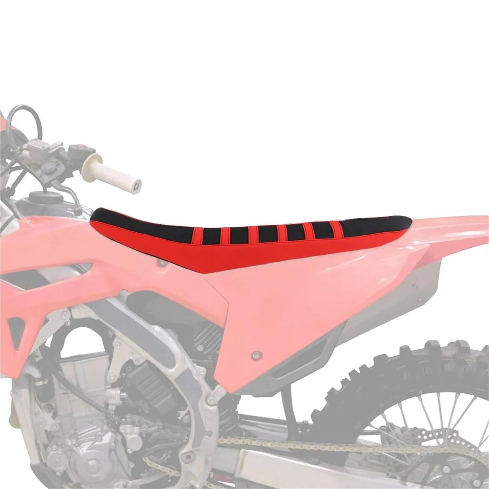Coprisedile Moto Per CRF450R / RX 2021-2025 Sella | Fodera per cuscino della sella del sedile impermeabile in pelle(Nero)