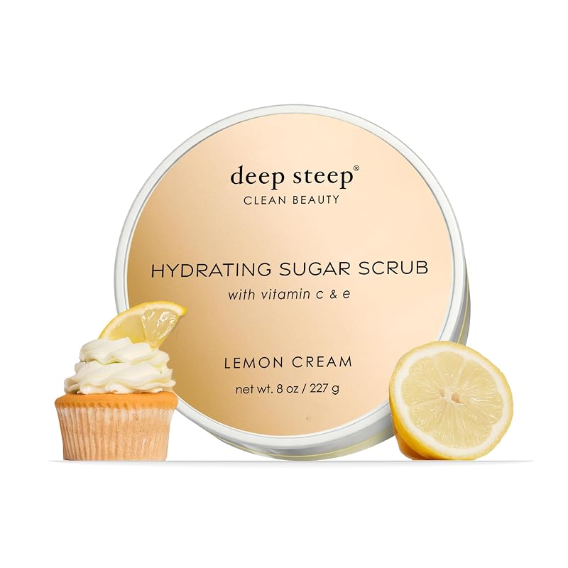 Deep Steep Esfoliante Corporal de Açúcar Lemon Cream, 227 g