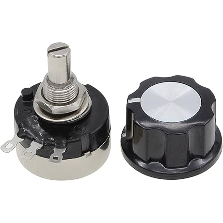 RV24YN20S Potentiometer with Knob B103 10K Ohm Single Turn Carbon Film Rotary Taper Switch