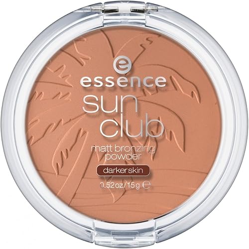 essence cosmetics Sun Club Matt Bronzing Powder 15g, 02 Darker Skin Sunny