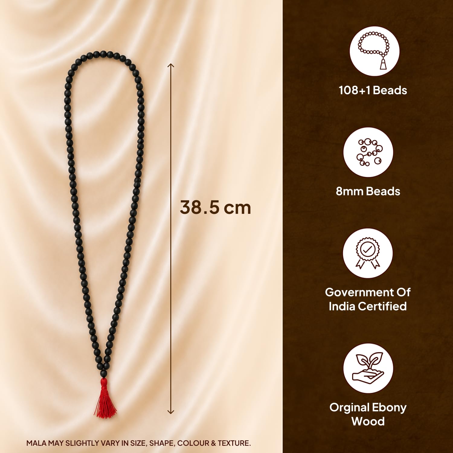 Karungali Mala - Black Ebony Prayer Beads -3