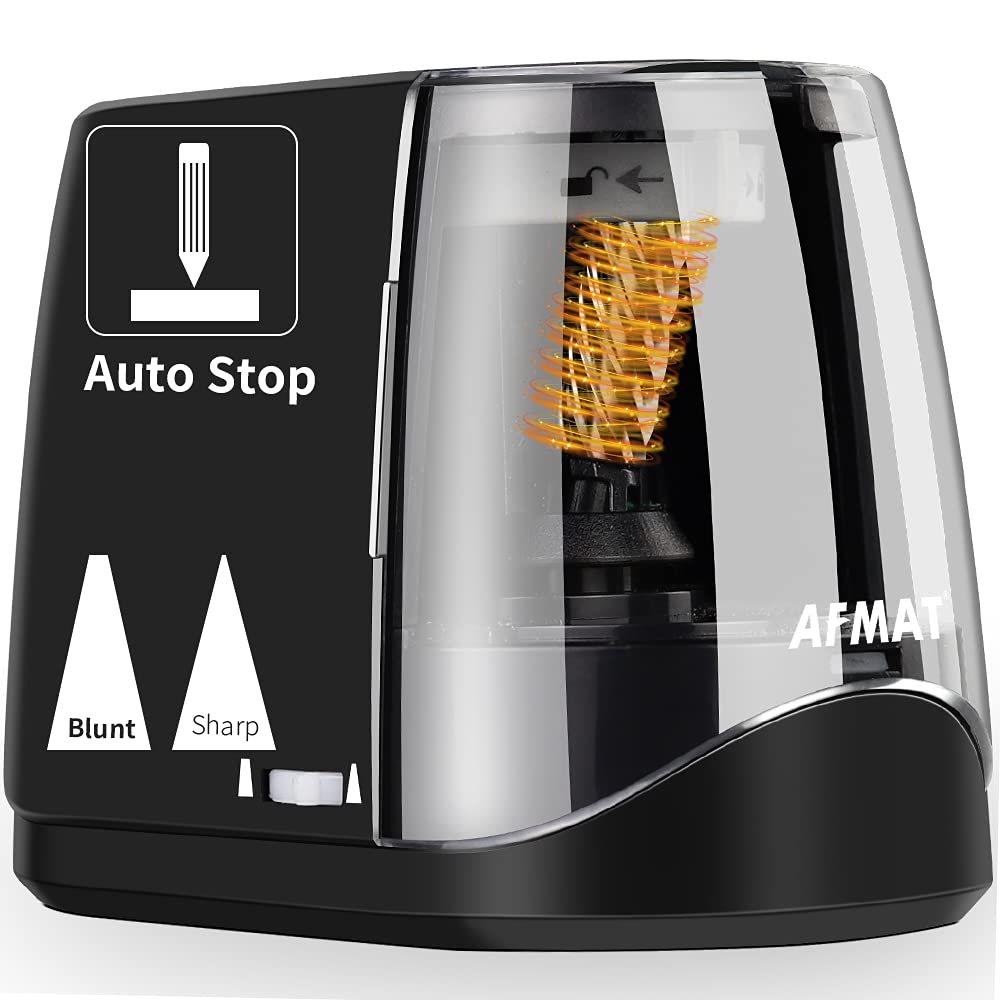 Buy AFMAT Colored Pencil Sharpeners, Electric Pencil Sharpener