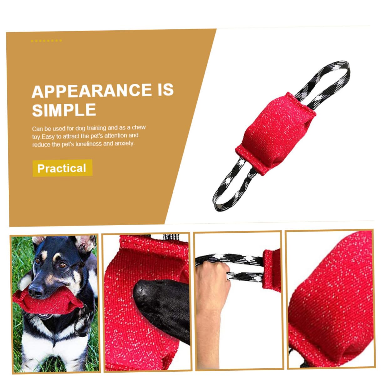 Toddmomy 2piezas Cojín De Morder para Perros Juguete De Entrenamiento Agil para Perros Resistente y Duradero para Ejercicio y Reducción De Ansiedad