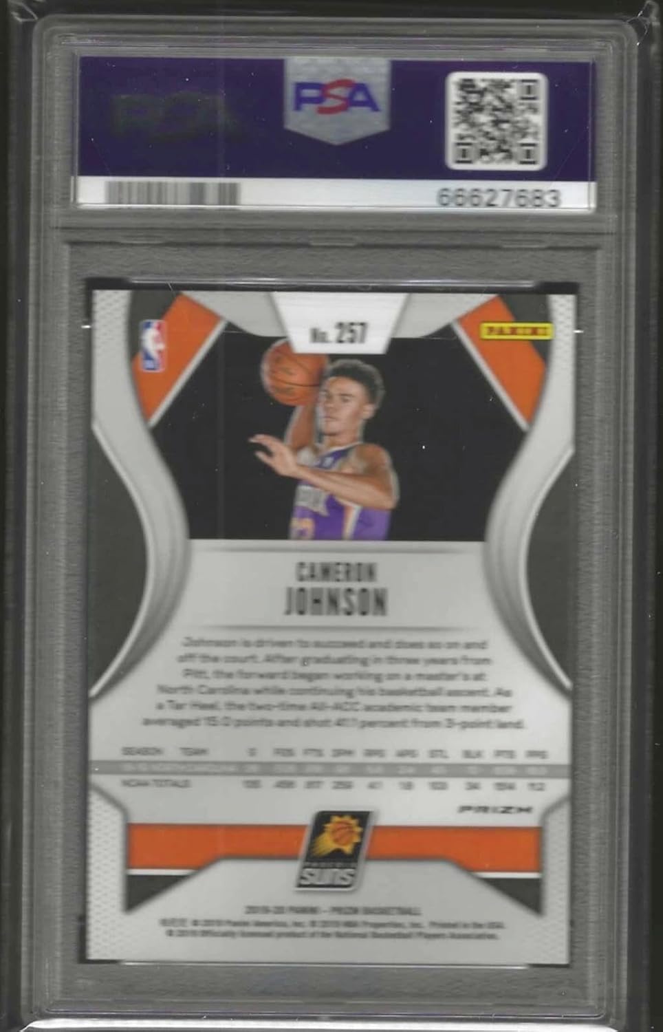 Cameron Johnson 2019-20 Panini Prizm Silver Disco Variation Rc Sp Psa 10 Gem - Basketball Cards