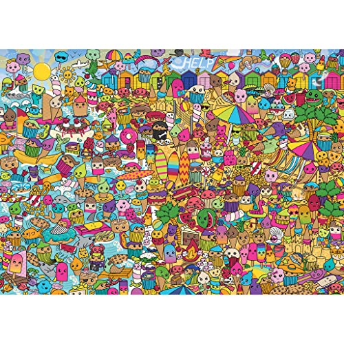 Gibsons Sweet Retreat 1000 Piece Jigsaw Puzzle Cute Colourful Sweets Candy Contemporary Design Cartoon Sustainable Jigsaw for Adults Teens Premium 100% Recycled Board - Image 2