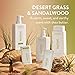Native Desert Grass & Sandalwood Shampoo and Conditioner Contain Naturally Derived Ingredients | All Hair Types, Color & Treated, Fine to Dry Damaged, Sulfate & Dye Free - 2-Pack