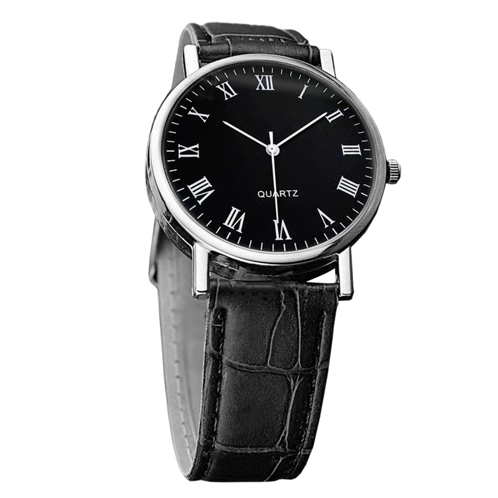 GenericClassic Watches for Men - Elegant Mens Timepiece, Stylish Analog-Watch | Fashionable Leather Strap-Watch, Dress Business Casual Water Resistant, Leather Strap BusinessSturdy and Waterproof for Men