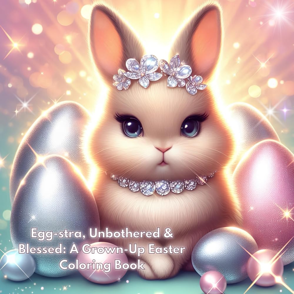 EGG-STRA, UNBOTHERED AND BLESSED: A Grown-Up Easter Coloring Book with quotes