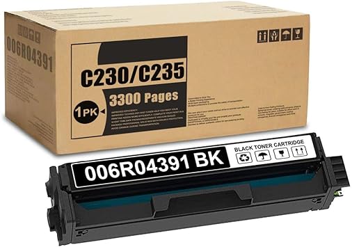 Amazon.com: DOPHEN 1-Pack C230 Black Toner 006R04391 Compatible Toner Cartridge Replacement for 