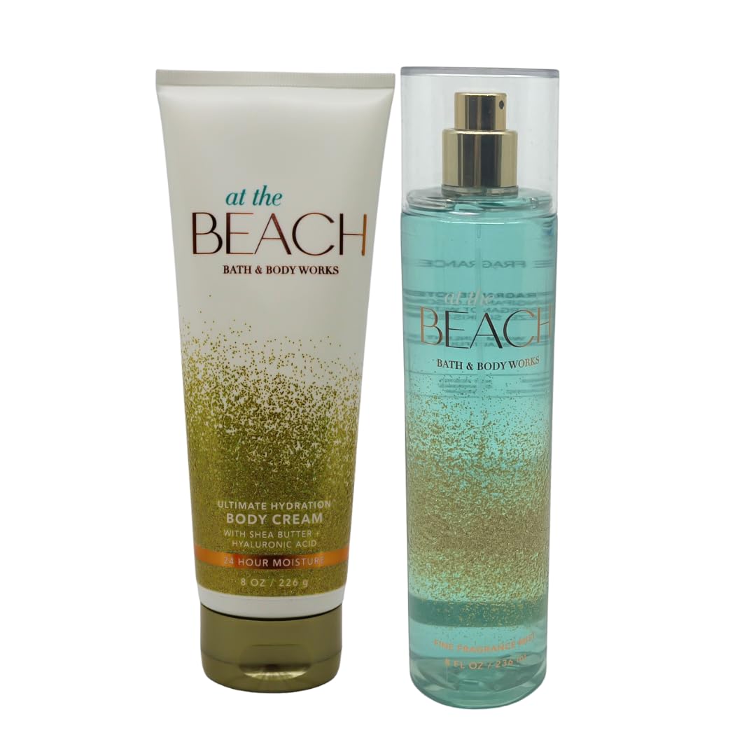 Bath & Body Works At the Beach Gift Set - Fragrance Mist & Body Cream