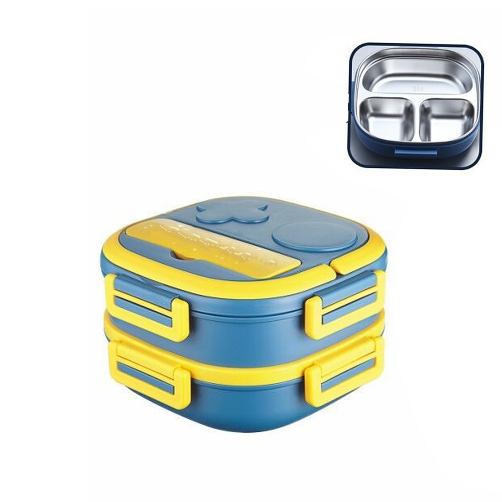 Boîte à repas conviviale anti fuite lunch box empilable 3 niveaux
